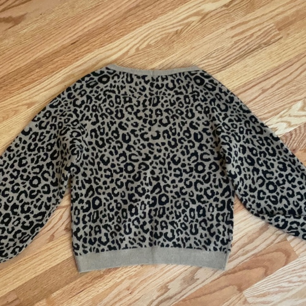 Leopard Print Bell Puff Sleeve A&F Sweater - image 4
